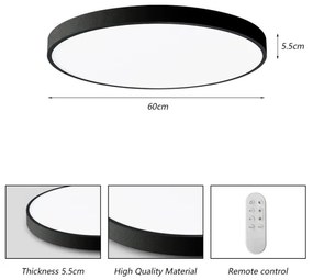 Immax NEO 07250L-LED Stmievateľné svietidlo SEMPLICI 60W/230V Wi-Fi Tuya čierna +DO