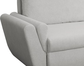 Rohová sedačka Helvetius, svetlo šedá látka