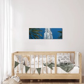Obraz - Burj Khalifa (s hodinami) (90x30 cm)