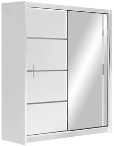 Skriňa Vista 203 biela / zrkadlo