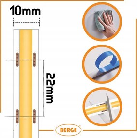 BERGE LED pásik COB Neon 24V - 528D - 15W/m - IP20 - 1650lm - 50m - studená farba