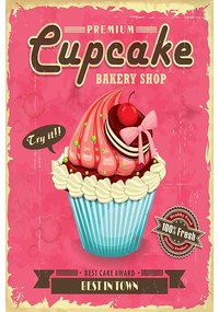 Ceduľa Cupcakes Bakery Shop 2
