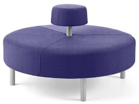 Otoman DOT okrúhly, Ø 1300 mm, látka Medley, modrofialová