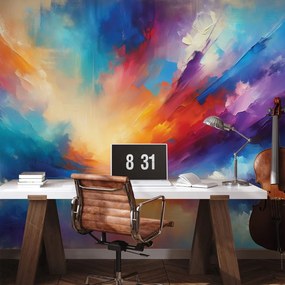 Samolepiaca tapeta dúhové abstraktné nebo