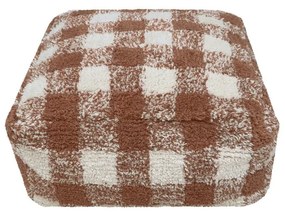 Hnedý taburet Vichy Toffee – Lorena Canals