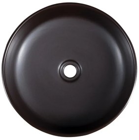 Sapho - Umývadlo na dosku PRIORI, priemer 41 cm, hnedé/modré