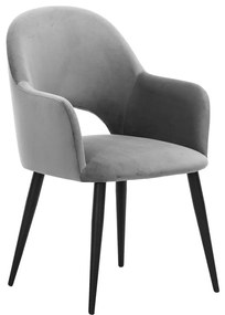 Zamatová stolička's opierkami „Rachel", 55 x 65 cm