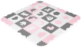 Penová puzzle podložka s ohrádkou 36 prvkov ECOTOYS