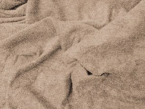 Froté plachta svetlo hnedé 160 x 200 cm