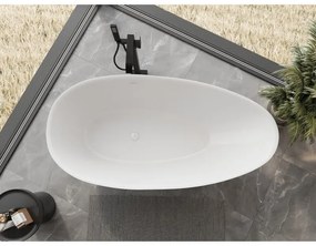 Mexen Milano, voľne stojaca vaňa z konglomerátu 170 x 86 cm, biela lesklá, 57301708510
