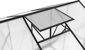 Skleník so základňou BestBerg BBGH-606B / 3,61 m² / 190 × 190 × 194 cm / čierna