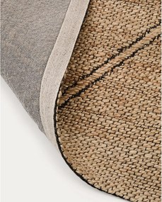 Ručne tkaný jutový koberec v prírodnej farbe 160x230 cm Vallalta – Kave Home