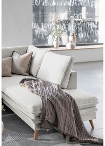 Béžová rozkladacia rohová pohovka (pravý roh) Charming Charlie – Miuform