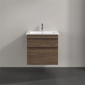 VILLEROY &amp; BOCH Venticello závesná skrinka pod umývadlo, 2 zásuvky, 603 x 502 x 590 mm, Arizona Oak, A92401VH