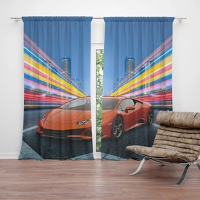Sablio Záves Športové auto 2: 2ks 140x250cm