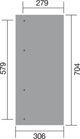 WEKA Drevená záhradná pergola 671 (7x3 m)