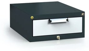 Alfa 3 Antistatický závesný ESD box pre pracovné stoly 218 x 480 x 600 mm, 1 zásuvka