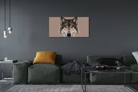 Obraz na plátne maľované vlk 120x60 cm
