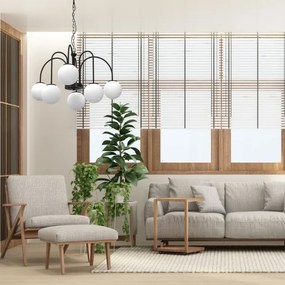 Luster na reťazi CAMBRIDGE 6xE14/60W/230V čierna