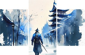 Obraz - Samuraj, aquarel (90x60 cm)