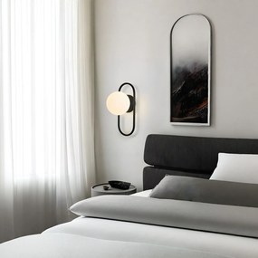 Toolight Toolight, nástenné svietidlo 1xE27 APP1755-1W, čierna-biela, OSW-04315