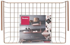Závesná priehradka Metaltex v medenej farbe, dĺžka 40 cm