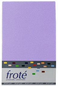 SCANquilt Prestieradlo FROTÉ svetlá fialová 90x200 cm