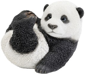 Panda Baby dekorácia bieločierna 25 cm