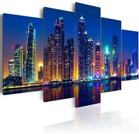 Obraz - Nights in Dubai Veľkosť: 100x50, Verzia: Na talianskom plátne