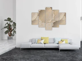 Obraz - Mandaly v zlatých tónoch (150x105 cm)
