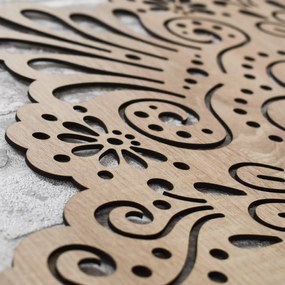 DUBLEZ | Polovičná mandala na stenu - Koruna