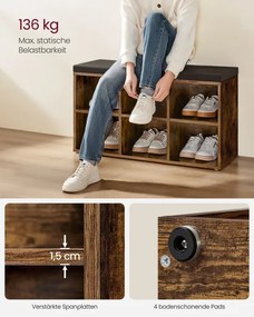 Botník so sedením LHS023K03