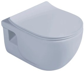 Sapho Sapho, AVVA Slim WC sedátko s pomalým zatváraním, svetlo modrá matná, 100787-107