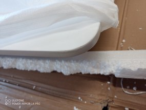 AKCIA Biely jedálenský stôl BERGEN 140x80 cm II. akosť