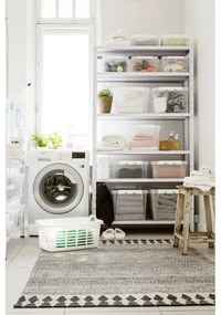 SmartStore Úložný box s bielymi klipmi Classic, 14 l, 14 l