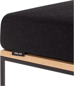 Čierna čalúnená stolička Feo – noo.ma