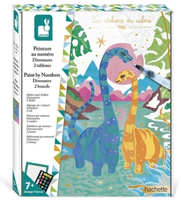 Kreatívna sada Maľovanie podľa čísel Dinosaury Janod Atelier Maxi od 7 rokov