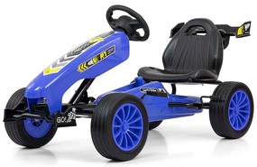 Detská šliapacia motokára Go-kart Milly Mally Rocket modrá