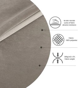 Svetlosivá čalúnená dvojlôžková posteľ s úložným priestorom 160x200 cm Tate – Maison de Rêve