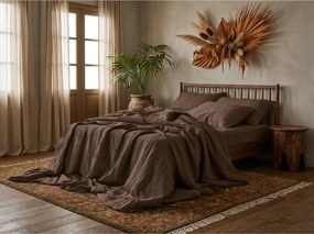 Mušelínové obliečky MUSSARI tmavohnedé Rozmer obliečky: 2 ks 70 x 90 cm | 200 x 220 cm
