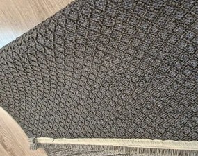 HU Sivý pruhovaný koberec Saloon ANTRACIT Rozmer: 60x100 cm