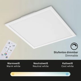 Briloner 7152-016-LED RGB Stm. prisadený panel COLOUR LED/24W/230V 3000-6500K+DO
