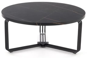 Konferenčný stolík Antica - čierny mramor / čierna
