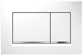 Geberit Sigma30, ovládacie tlačidlo Sigma30, biela/chróm, 115.883.KJ.1