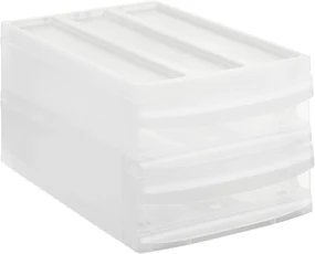 DUO M - Box s 2 zásuvkami (A4), úložný box výsuvný, transparentný Rotho SYSTEMIX