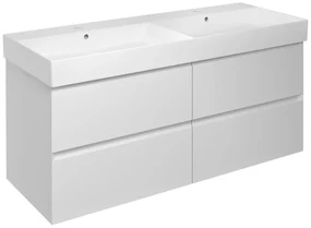 Sapho Sapho, FILENA umývadlová skrinka 118x51,5x43cm, biela mat, FID1212W