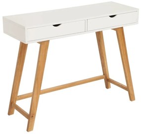 Dizajnová konzola Sweden, 100 cm, biela