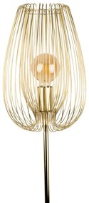 Stojacia lampa v zlatej farbe Leitmotiv Lucid, výška 150 cm