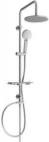 Mexen sprchový set T40 s hornou hlavicou 22 cm, grafitová, 798404093-66