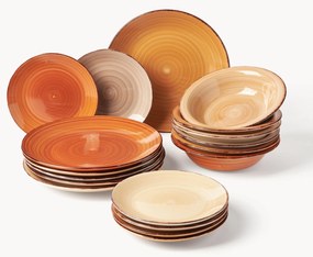 Súprava ručne maľovaného riadu Baita, 18 ks